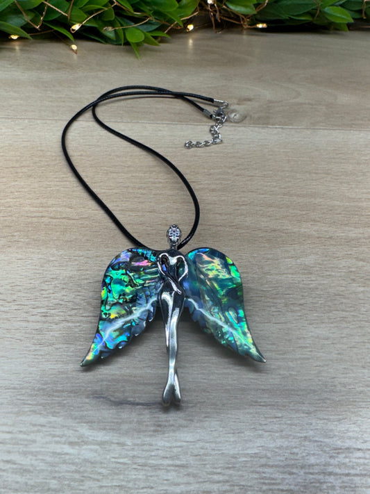 Abalone Shell Angel Pendant/Brooch