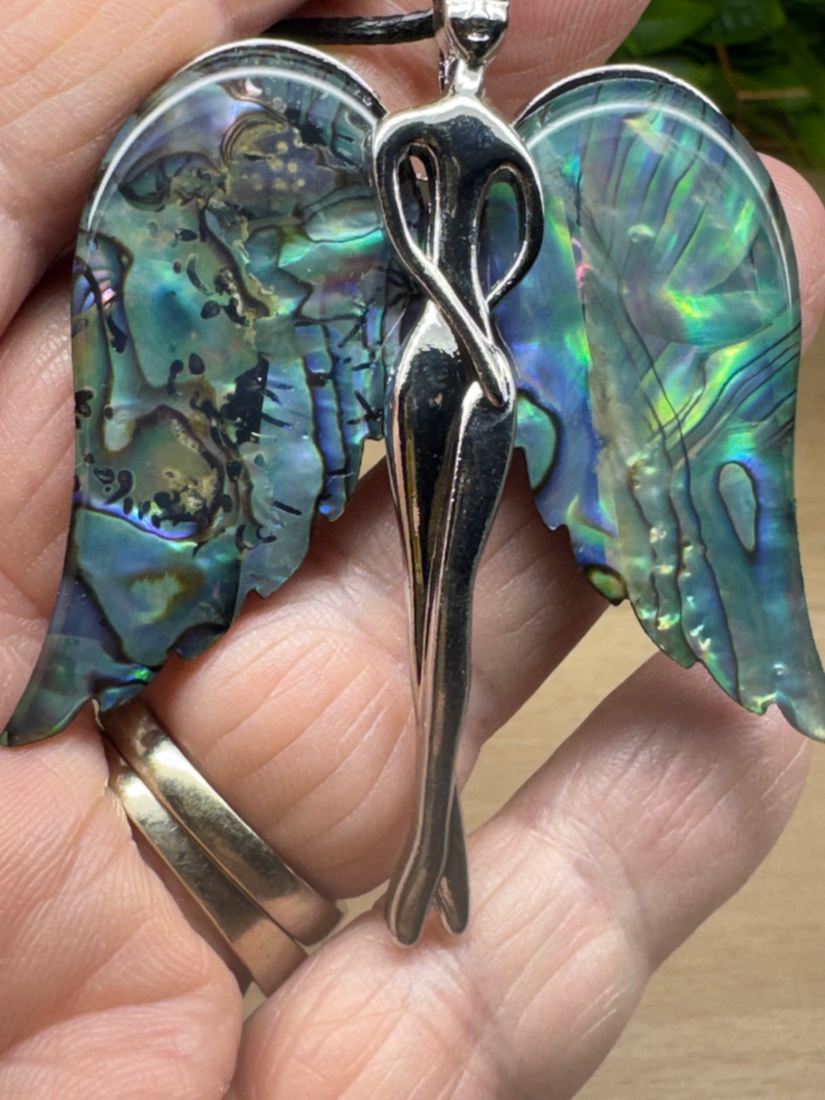 Abalone Shell Angel Pendant/Brooch