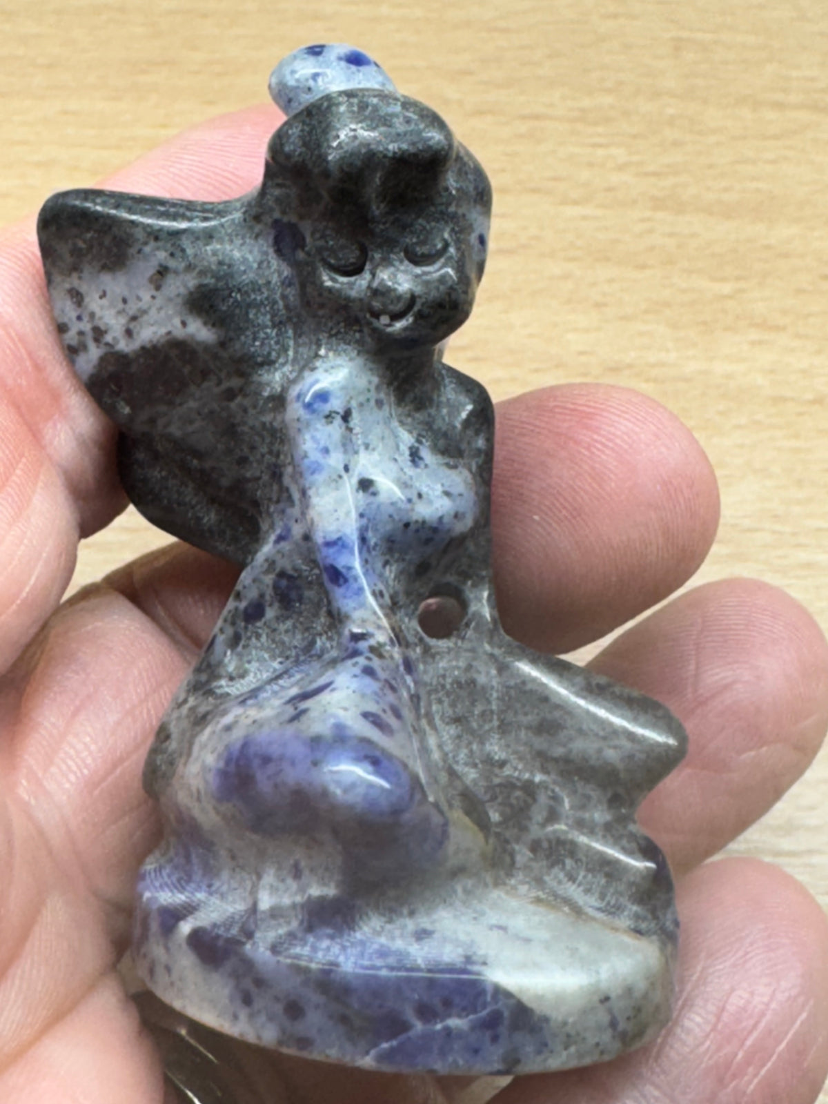 Sodalite Tinkerbell Carving