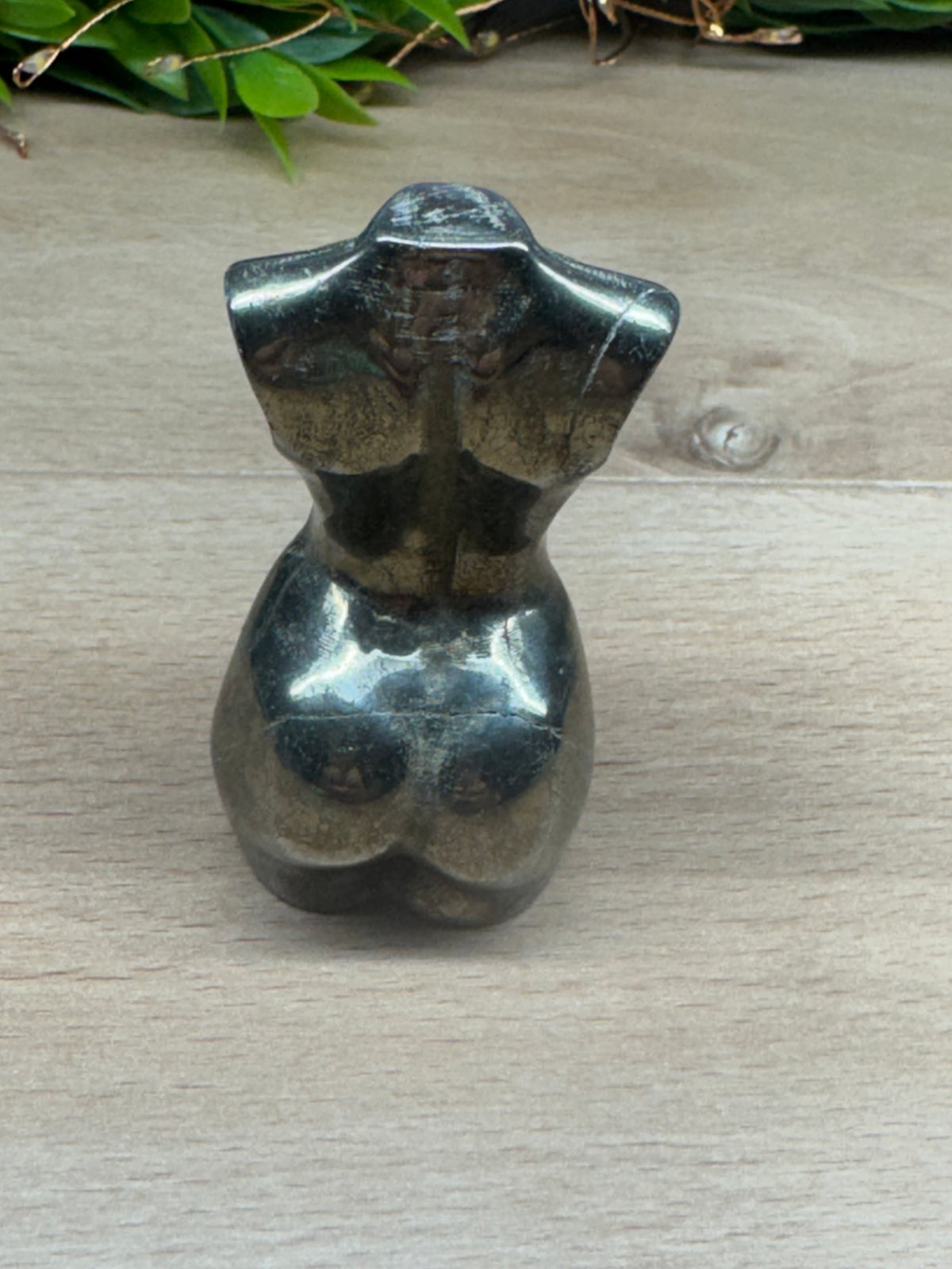Pyrite Goddess Body Carving