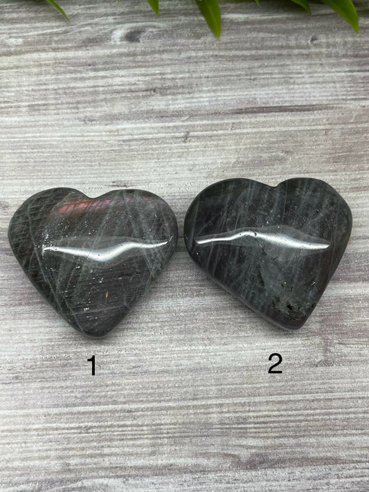 Labradorite Hearts