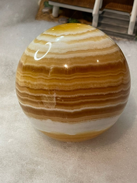 Orange Calcite Sphere