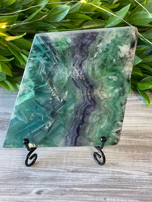 Rainbow Fluorite Slab