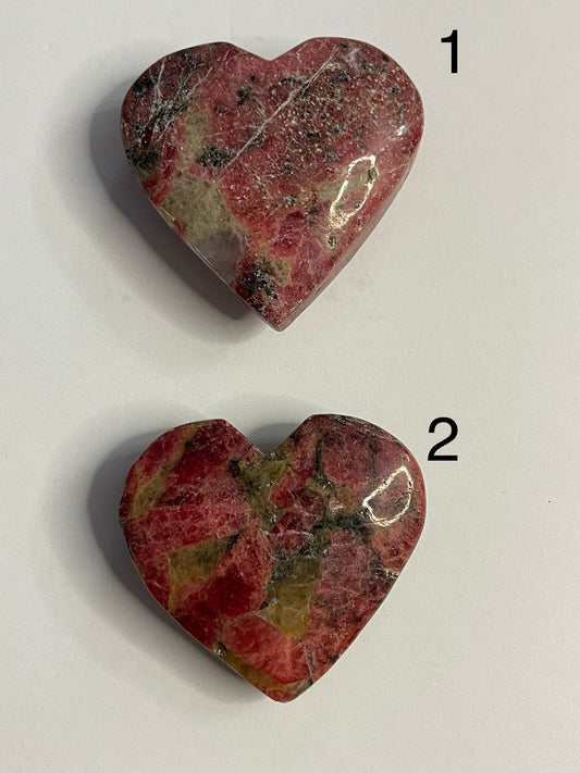 Rhodonite Hearts