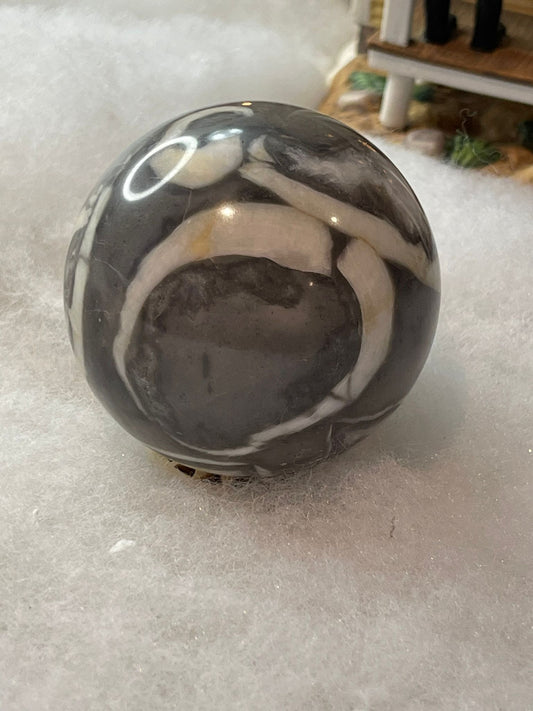 Fossil Shell Jasper Sphere