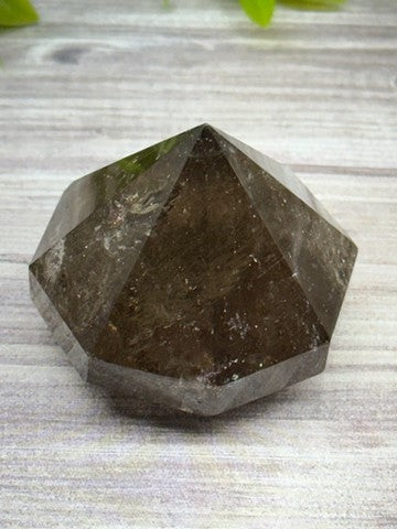 Smokey Quartz Carved Diamond Shape