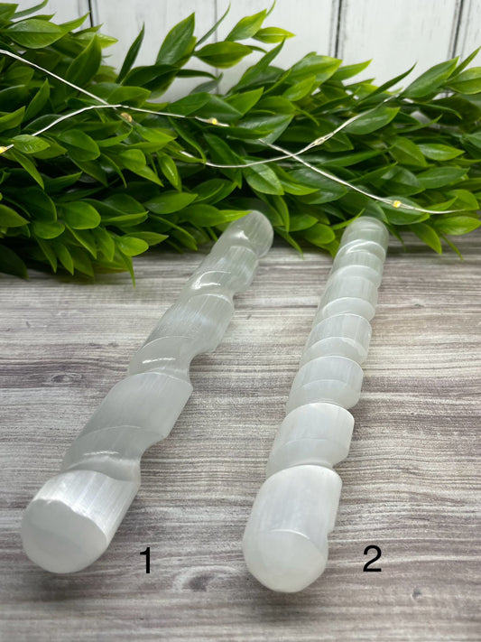 Spiral Selenite Wands